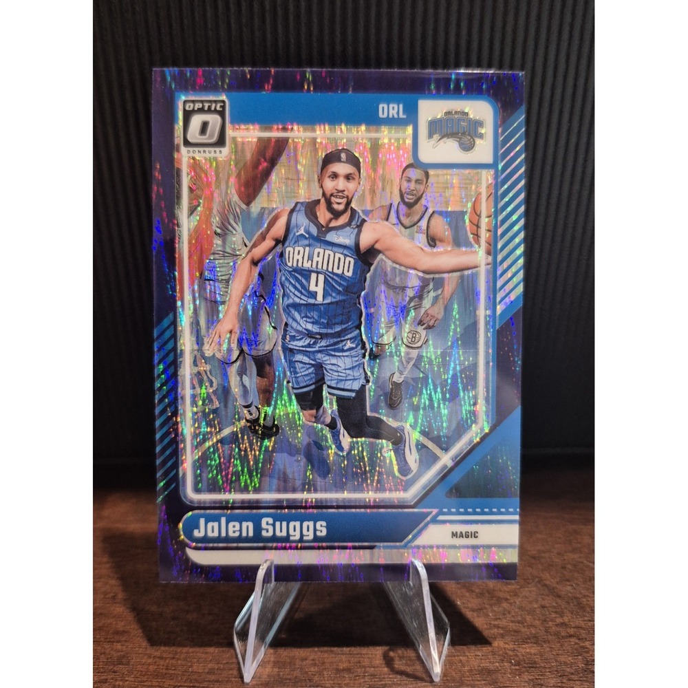 2025 Donruss Optic Jalen Suggs #14 Purple Shock Prizm Orlando Magic NBA Card